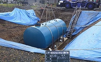 ⑤貯水槽設置工事